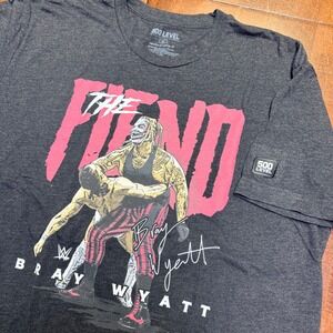 500 Level WWE The Fiend Bray Wyatt T-Shirt Mens XL Charcoal Graphic Tee